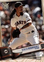 2019 Topps Big League Base Set Dereck Rodriguez #226 card