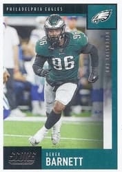 2020 Score Base Set Derek Barnett #192 card