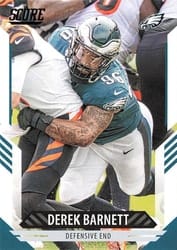 2021 Score Base Set Derek Barnett #75 card
