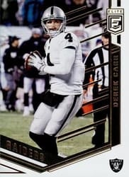 2018 Donruss Elite Base Set Derek Carr #77 card