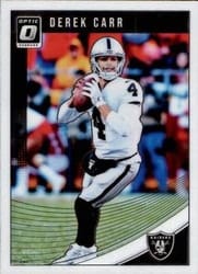 2018 Donruss Optic Base Set Derek Carr #77 card
