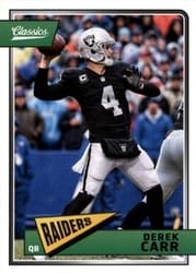 2018 Panini Classics Base Set Derek Carr #71 card