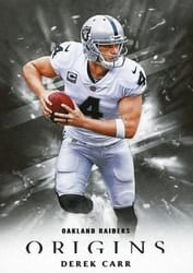 2018 Panini Origins Base Set Derek Carr #23 card