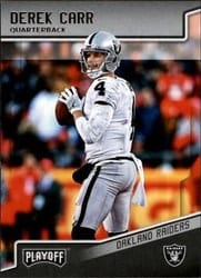 2018 Panini Playoff Base Set Derek Carr #151 card