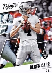2018 Panini Prestige Base Set Derek Carr #182 card