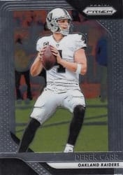 2018 Panini Prizm Base Set Derek Carr #45 card