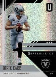 2018 Panini Unparalleled Base Set Derek Carr #151 card