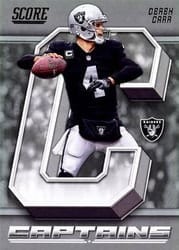 2018 Score Captains Derek Carr #22 card