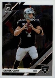 2019 Donruss Optic Base Set Derek Carr #75 card