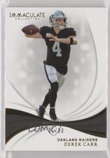 2019 Panini Immaculate Collection Derek Carr #74 card