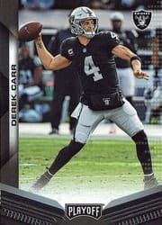 2019 Panini Playoff Base Set Derek Carr #91 card