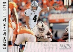 2019 Score Signal-Callers Derek Carr #SC-26 card
