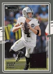2020 Donruss Donruss Threads Derek Carr #38 card
