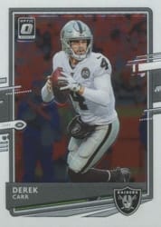 2020 Donruss Optic Base Set Derek Carr #51 card