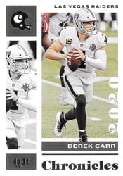 2020 Panini Chronicles Base Set Derek Carr #50 card