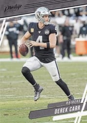 2020 Panini Prestige Base Set Derek Carr #141 card
