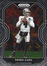 2020 Panini Prizm Base Set Derek Carr #132 card