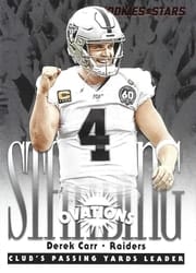 2020 Panini Rookies & Stars Standing Ovation Derek Carr #SO-4 card