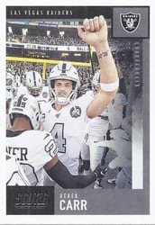 2020 Score Base Set Derek Carr #158 card