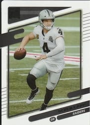 2021 Clearly Donruss Base Set Derek Carr #28 card