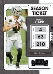 2021 Panini Contenders Base Set Derek Carr #57 card