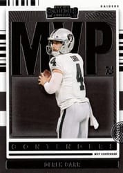 2021 Panini Contenders MVP Contenders Derek Carr #MVP-DCA card
