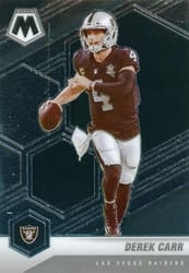 2021 Panini Mosaic Base Set Derek Carr #104 card
