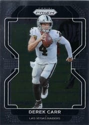 2021 Panini Prizm Base Set Derek Carr #179 card
