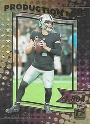 2022 Donruss Production Line Derek Carr #PRD-5 card