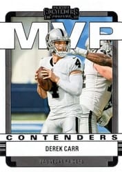 2022 Panini Contenders MVP Contenders Derek Carr #MVP-DCA