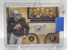 2022 Panini Gold Standard 24K Autographs Derek Carr #24K-DCA card