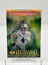 2022 Panini Illusions Limelight Signatures Derek Carr #LS-DC card