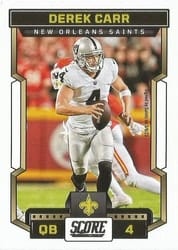 2023 Score Base Set Derek Carr #137 card