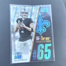 2023 Score Top 100 Derek Carr #65 card