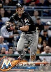 2018 Topps Base Set Derek Dietrich #657 card