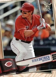 2019 Topps Big League Base Set Derek Dietrich #37 card