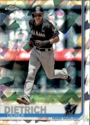 2019 Topps Chrome Sapphire Edition Base Set Derek Dietrich #65 card