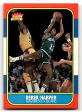 1986 Fleer Derek Harper #44 card