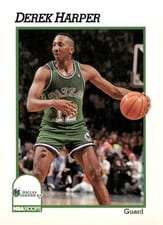 1991-92 Hoops Base Set Derek Harper #46 card