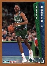 1992-93 Fleer Base Set Derek Harper #49 card