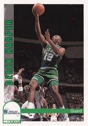 1992-93 Hoops Base Set Derek Harper #47 card