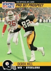 1990 Pro Set Base Set Derek Hill #748 card