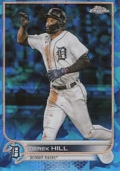 2022 Topps Chrome Update Sapphire Edition Base Set Derek Hill #US72 card