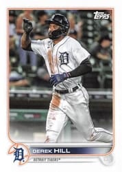 2022 Topps Mini Base Set Derek Hill #US72 card