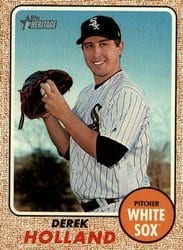 2017 Topps Heritage Base Set Derek Holland #652 card