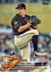 2018 Topps Base Set Derek Holland #648 card