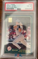 Derek Jeter 2001 Topps card