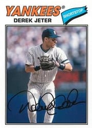 2018 Topps Archives Base Set Derek Jeter #200b card