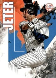 2019 Topps Fire Base Set Derek Jeter #62 card