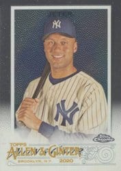 2020 Topps Allen & Ginter Chrome Base Set Derek Jeter #214 card
